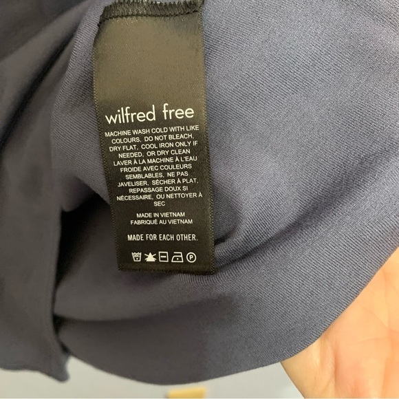 Wilfred Free Stayover Aritiza Gray Long Sleeve Bodycon Mini Dress - Picture 4 of 6